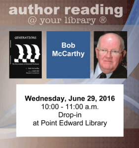 Bob McCarthy reading at library June 29, 2016
