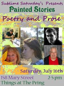 Poetry Event July 16, 2016 in Hamilton, ON