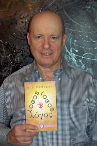 Gil Figiani with his book Logos